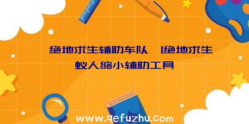 「绝地求生辅助车队」|绝地求生蚁人缩小辅助工具